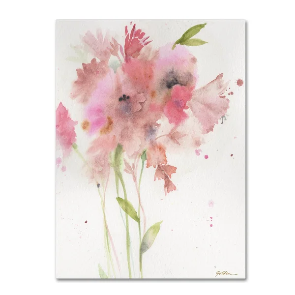 Trademark Fine Art Soft Pink Bouquet Canvas Art by Sheila Golden - Assorted