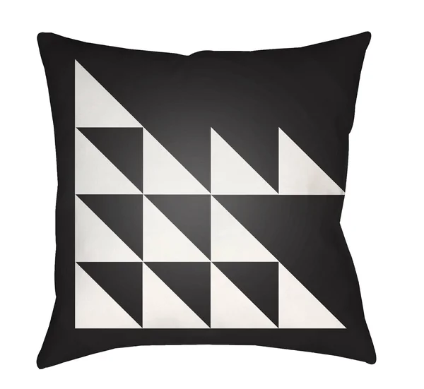 Surya Moderne Throw Pillow, Black