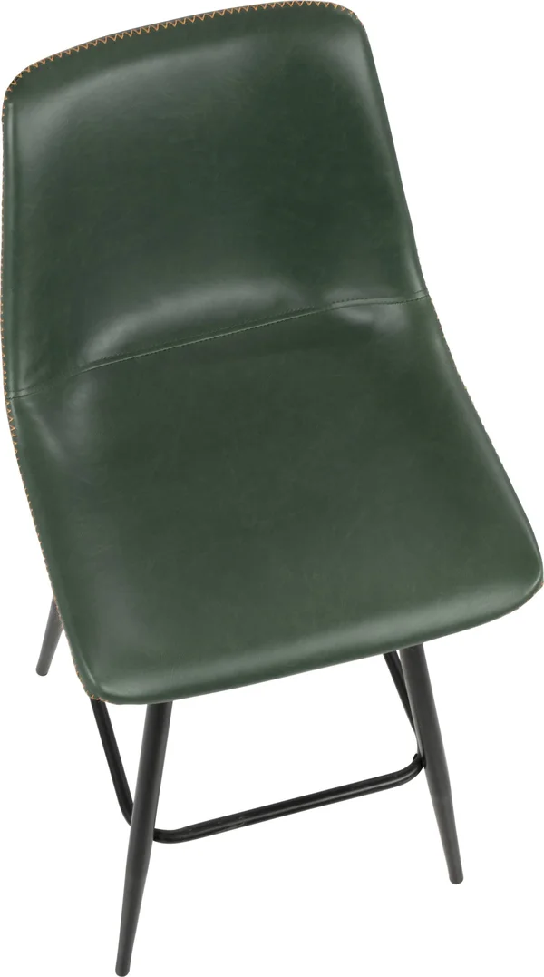 LumiSource Durango Green Counter Stool Set of 2