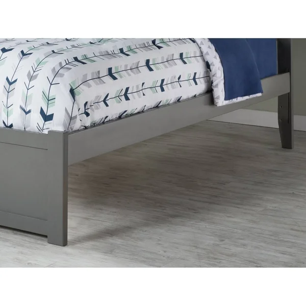 Atlantic Furniture Orlando Platform Bed with 2 Urban Bed Drawers, King, Grey