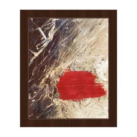 Click Wall Art Scarlet Scenario Framed Painting Print on Canvas Format: Espresso Framed - Size: 16.5x22 H x 13.5x22 W