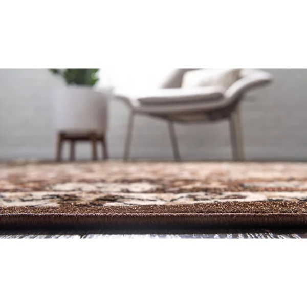 Unique Loom Cape Cod Espahan Area Rug (10& x 13& - Brown)