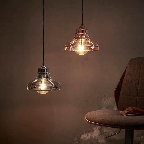 Versanora Illusione Metal Chrome Cage Finish Pendant Lamp