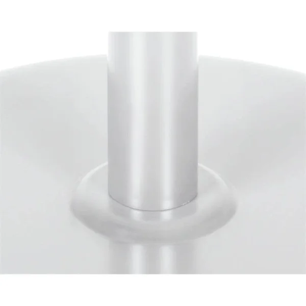 Regency Via Cafe High 30x22 Round Platter Base Table- Grey/Chrome