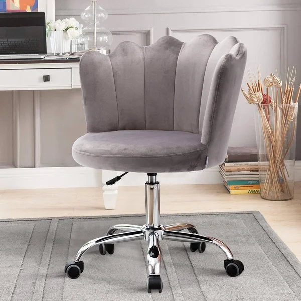 Recaceik Velvet Swivel Shell Chair - Swivel Shell Chair for Living Room/Bed Room