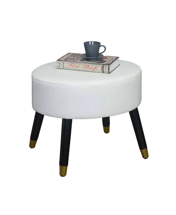 Convenience Concepts Designs4Comfort Mid Century Ottoman Stool - Black