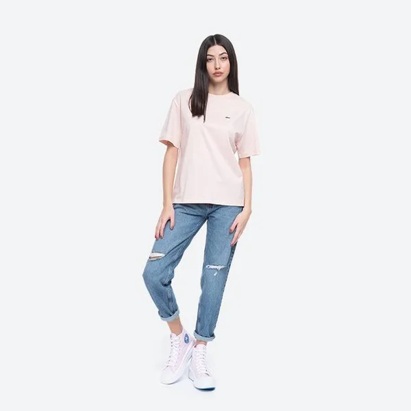 Lacoste Women'S Crew Neck Premium Cotton T-Shirt - 34
