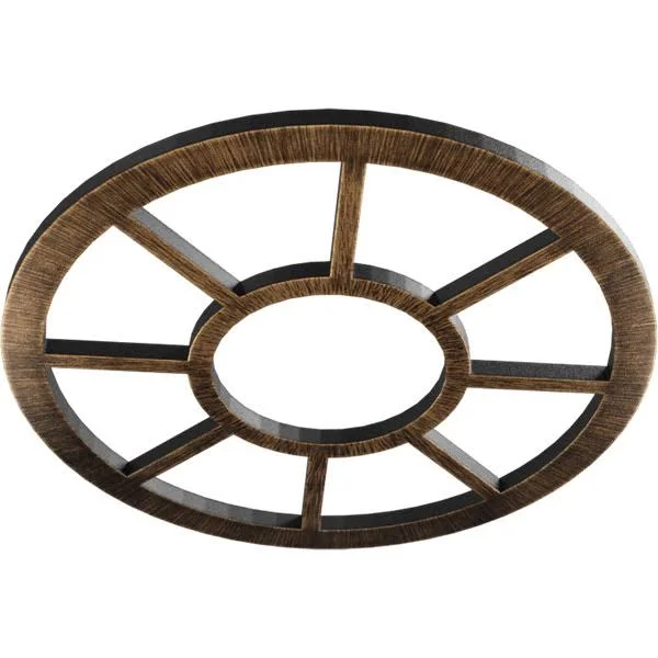 Ekena Millwork CMPP36GRABZ 36x22OD x 13 1/8x22ID x 1x22P Grace Architectural Grade PVC Pierced Ceiling Medallion - Antiqued Bronz