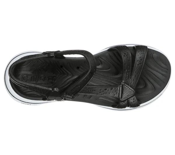 Skechers Women's Cali Gear GOwalk 5 Tahiti Walking Sandal - Black/White