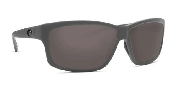 Costa Cut 580G Polarized Sunglasses - Matte Gray/Gray