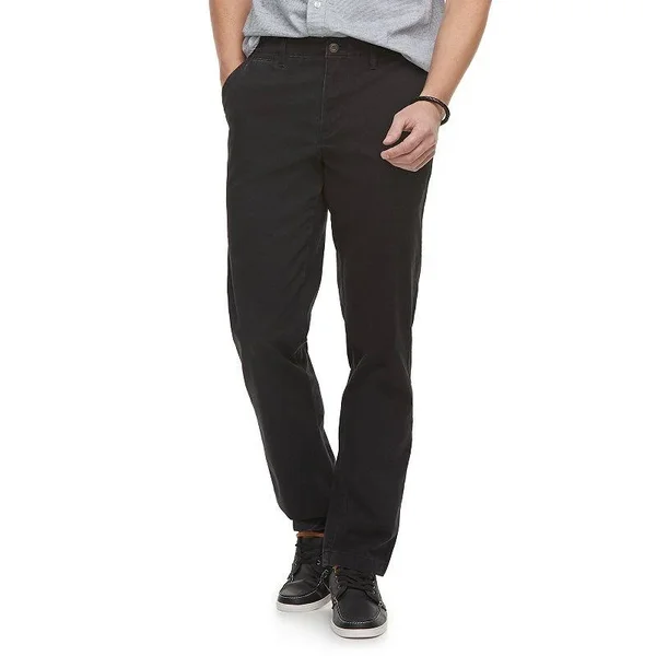 Men's Sonoma Goods for Life Stretch Chino Pants, Size: 34X29, Black
