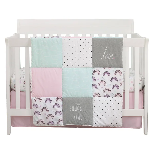 Carter&s Unicorn Snuggles 4-Piece Crib Bedding Set - Pink - 28" x 52"