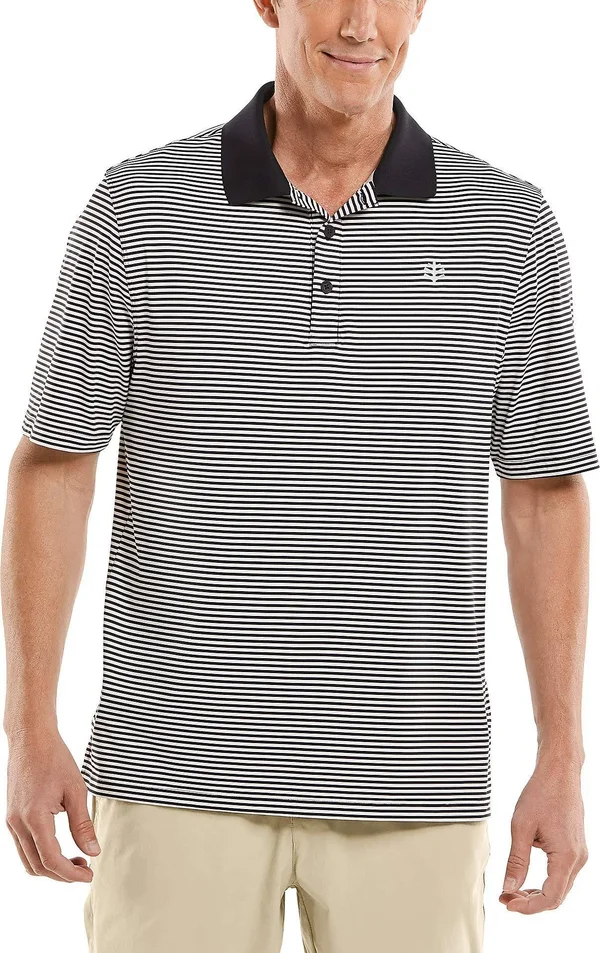 Coolibar UPF 50+ Men's Erodym Short Sleeve Golf Polo - Sun Protective