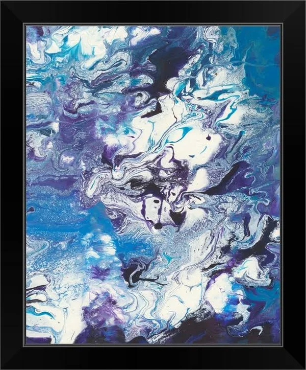 Meandering Mulberry II - Black Framed Wall Art, 16x20, Great Big Canvas