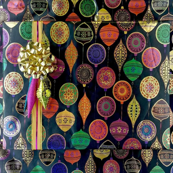 Jillson & Roberts Gift Wrap - Opulent Ornament (6 Jumbo Rolls 10ft x 30in)