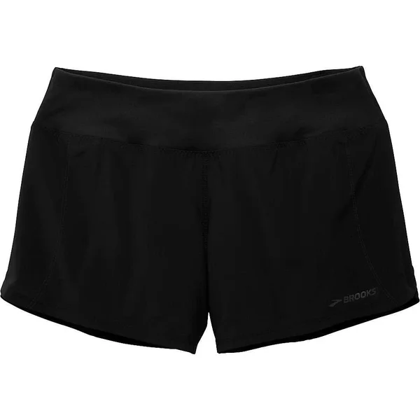 Brooks Women's Chaser 5x22 Short, Black Motion Print/Black, Small
