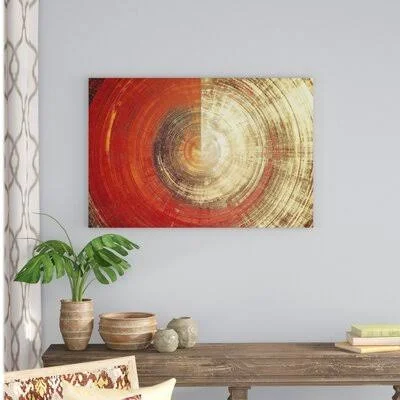 &Shades of Gold& Painting Print on Wrapped Canvas Orren Ellis Size: 30x22 H x 45x22 W x 1.5x22 D