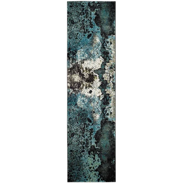 Safavieh Glacier Liliana Watercolor Modern Abstract Rug - 6&7x22 x 6&7x22 Square - Red/Orange