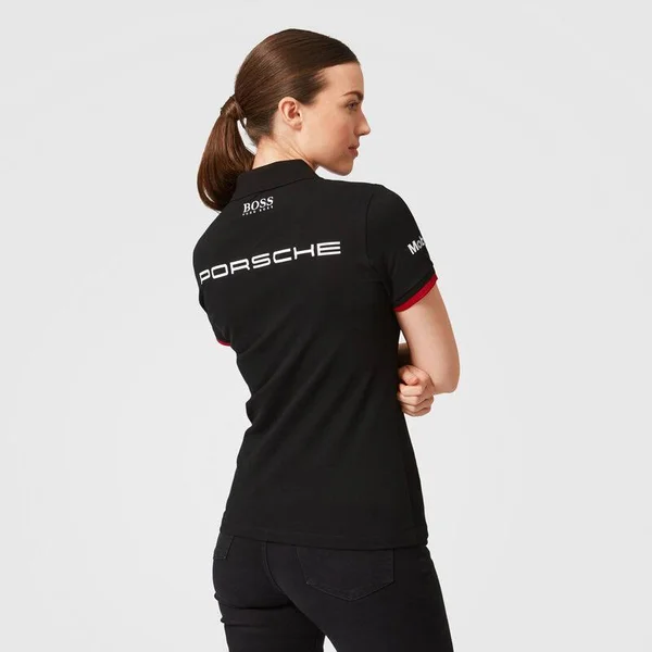 Porsche Motorsport Women's Black Team Polo w/Motorsport Kit - XL