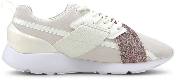 Puma Muse X-2 Shimmer Women's Sneakers - Marshmallow/White, 8