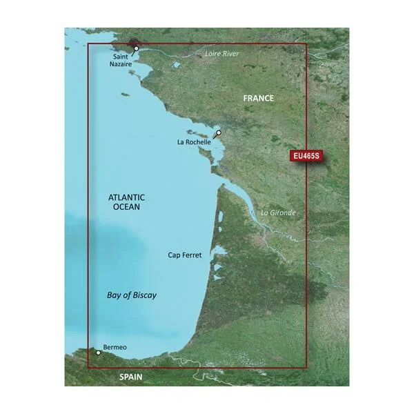 Garmin - BlueChart G3 Vision HD - VEU465S - La Baule to San Sebastian - microSD /SD