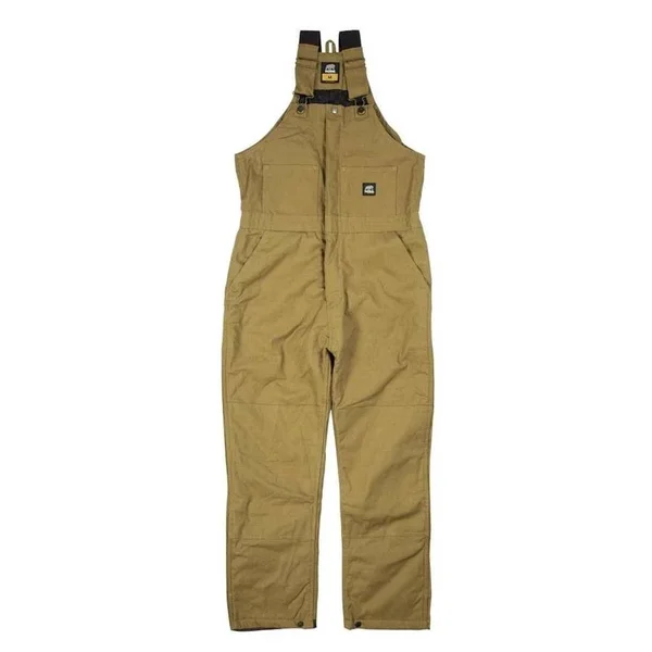 Men's Berne Apparel Deluxe Insulated Overalls Brown Duck