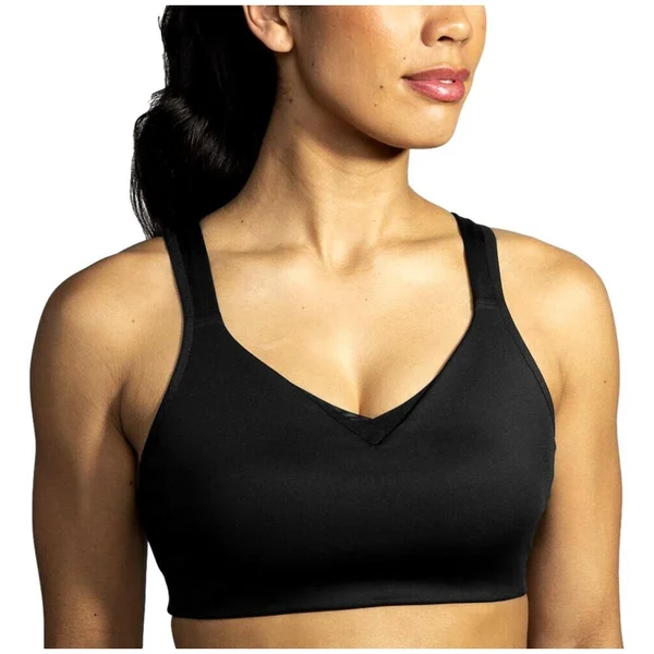 Brooks Drive Convertible Run Bra Black, 34, B