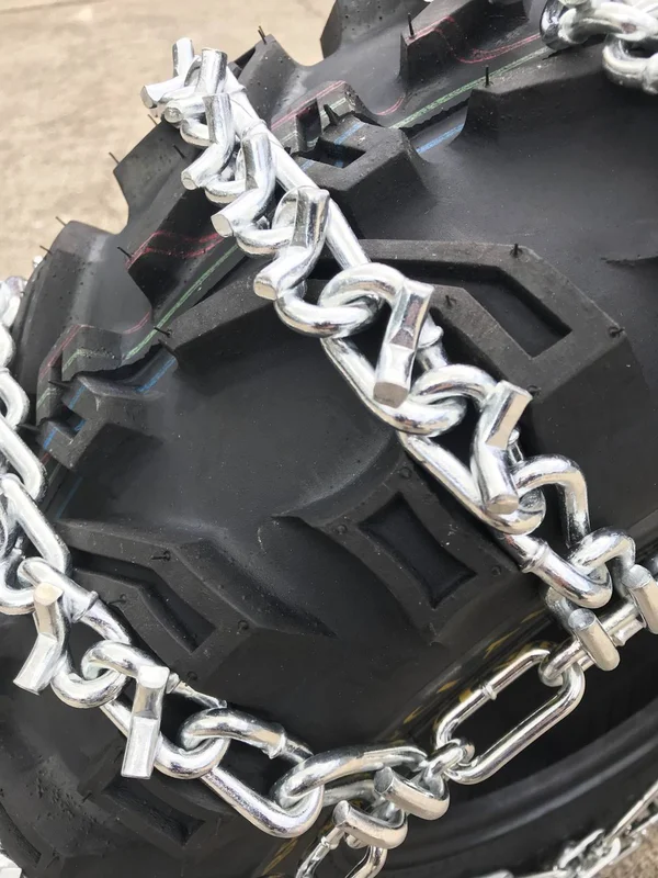 TireChain.com 22 x 11 x 8 - 22 11 8 ATV UTV 2 Link V Bar Tire Chains Set of 2