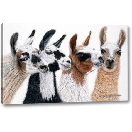 Ebern Designs 'Peruvian Visitors' by Jan Henderson Giclee Art Print on Wrapped Canvas, Size: 10 inch H x 16 inch W x 1.5 inch D