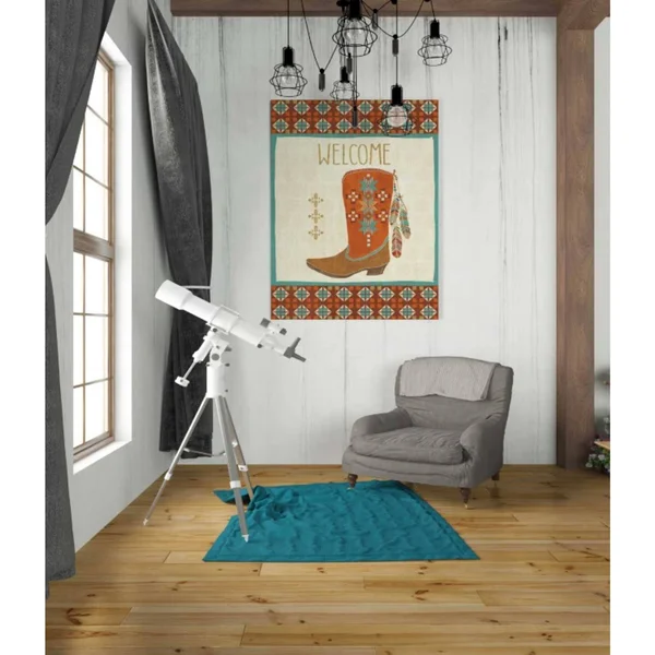 Epic Graffiti 'Southwest at Heart IV Flag' by Veronique Charron - Canvas Wall Art, 12 inchx16 inch, Size: 12 x 16, Beige