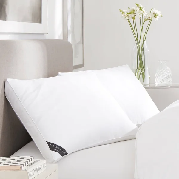 Five Queens Court Elite Down Alternative Density Bed Pillow - Firm, White