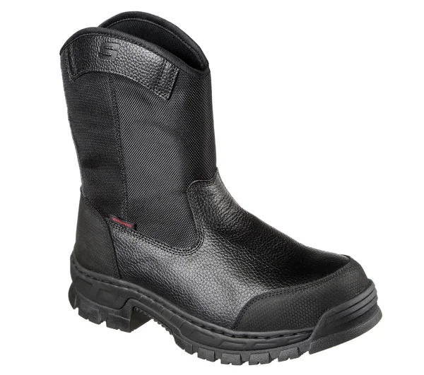 Skechers Men's Work Vinten Wibaux Comp Toe Waterproof Boot, Black