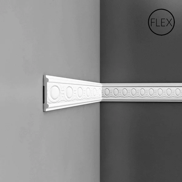 Orac Decor Panel MOULDING 3.375-in x 6.5-ft Polyurethane Wall Panel Wall Panel MOULDING in White, FP7030