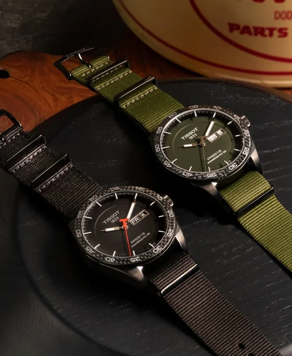 Men's PRS516 Powermatic Textile Strap Watch, 42mm
