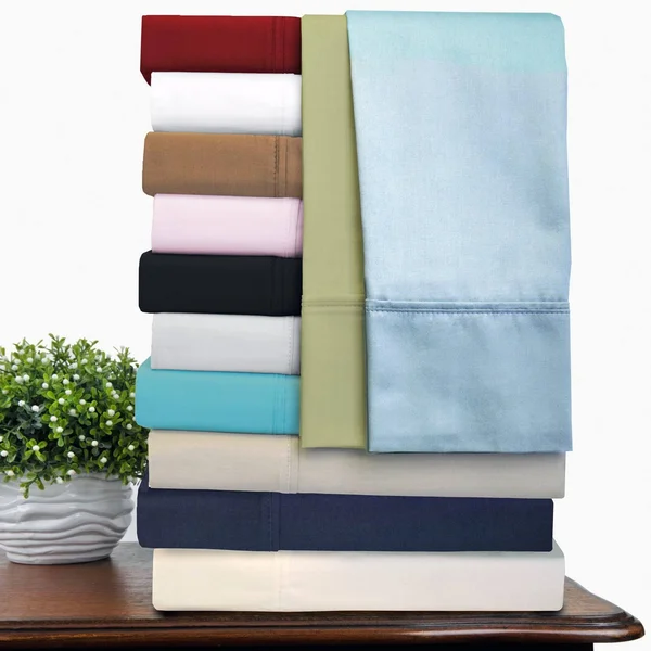 Superior 300 Thread Count Cotton Solid Sheet Set - California King - Orange