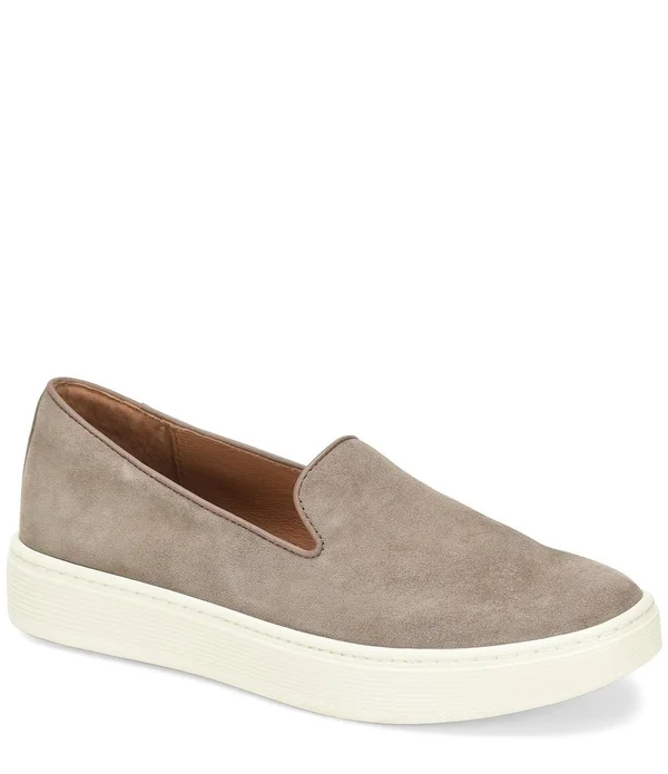 Sofft Somers Womens Suede Casual Slip on Shoes, Snare Grey