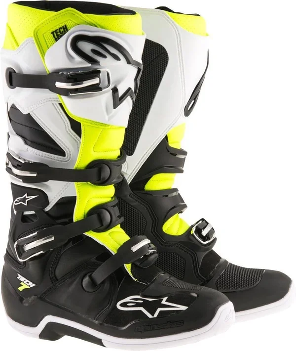 Boots Alpinestars Tech 7 White, Red, Burgundy