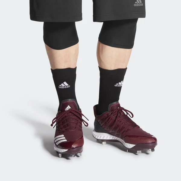 Adidas Icon Bounce Maroon/White Men's Baseball Cleat 11.5