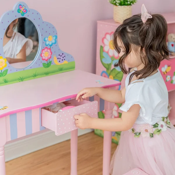 Fantasy Fields - Magic Garden Play Vanity Table and Stool Set with...