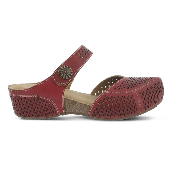 L&Artiste by Spring Step Spoorti Women's Clog, Size: 41, Red