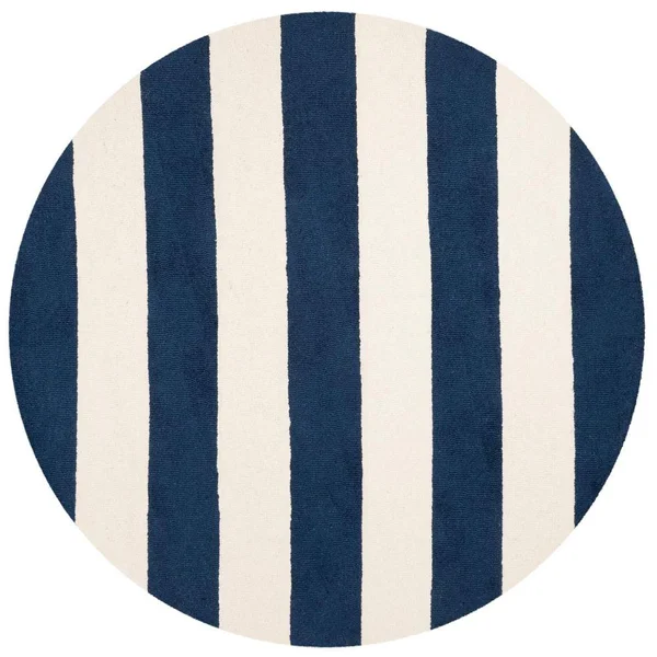 Safavieh Kids Navy/Ivory 5 ft. x 5 ft. Round Area Rug