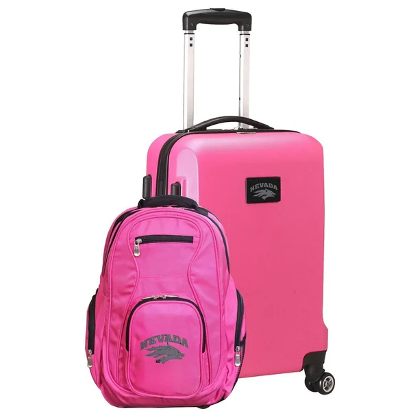 Mojo Nevada Wolf Pack Deluxe 2-Piece Backpack and Carry on Set, Pink
