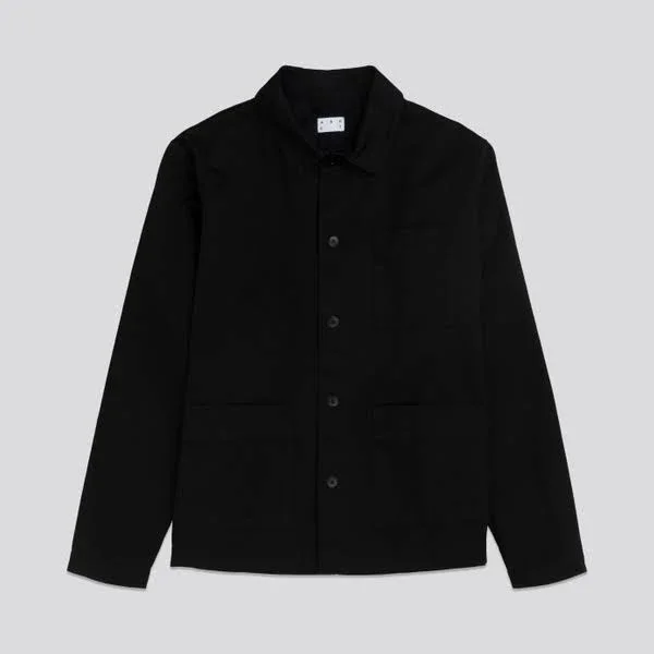 The Overshirt Black Mens - ASKET
