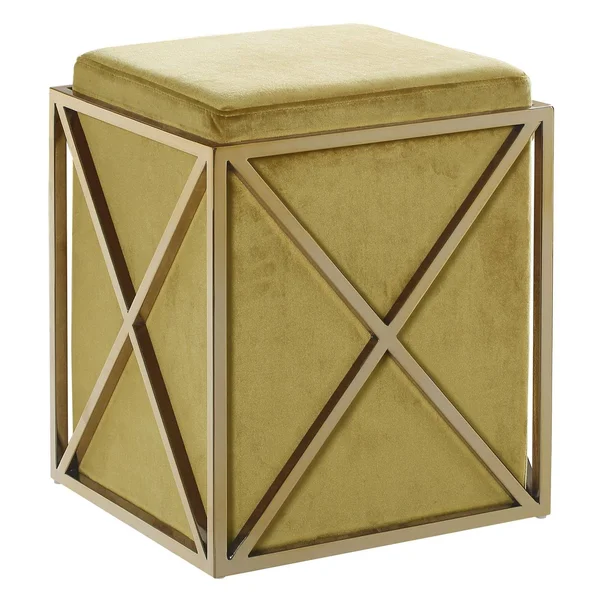 Chic Home Vana Ottoman - Cognac