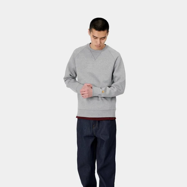 Carhartt WIP Chase Sweatshirt - Grey Heather