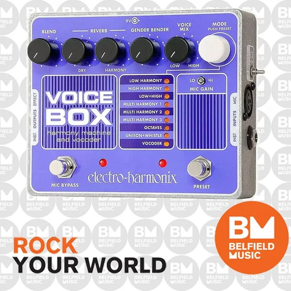 Electro Harmonix Voice Box Vocal Harmony Machine, Vocoder Pedal