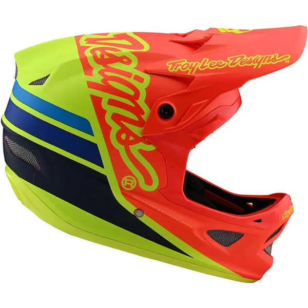 Troy Lee Designs D3 FIBERLITE; Silhouette Navy - Silver 2x