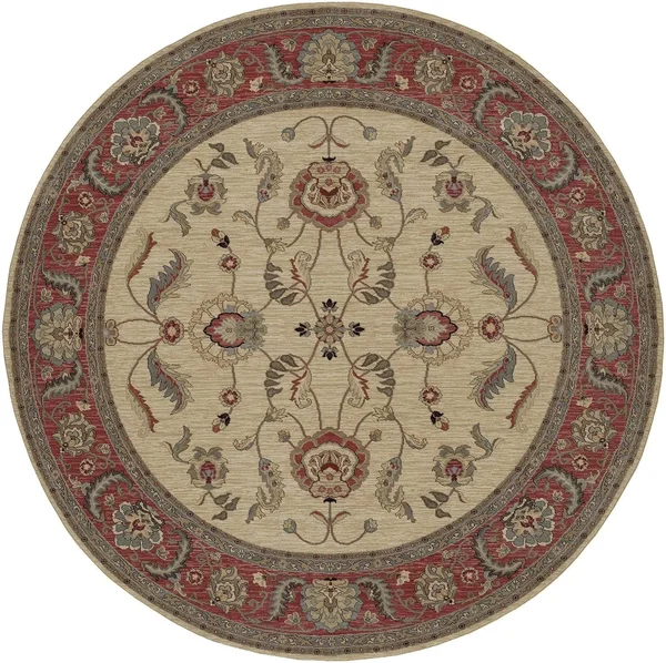 Karastan Ashara Agra Ivory 00549 Area Rug - 2& 6x22x4&