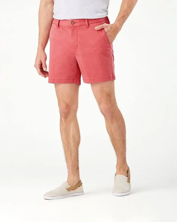 Tommy Bahama Men's Boracay 6-Inch Chino Shorts - Wild Geranium - Size 30