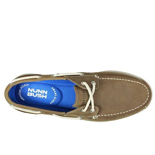 Nunn Bush Men's Bayside Lites Two Eye Boat Shoe, Size: 12, Brown